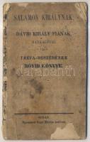 Salamon Királynak a Dávid Király fiának Markalffal való tréfa-beszédének rövid könyve. Buda én. Bagó Márton. Viseltes állapotban. 63p. Ritka!