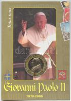 Vatikán 2005. "II. János Pál pápa 1978-2005 / Szent Péter Székesegyház" bicolor emlékérem (44mm) eredeti szuvenír díszkiadásban T:1 Vatican 2005. "Pope John Paul II 1978-2005 / St. Peter's Basilica" bicolor medallion (44mm) in original souvenir packing C:Unc