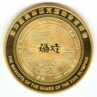 Kína 2008. "A Pekingi Olimpia kabala figurái -The Fuwa" aranyozott multicolor Cu emlékérem...