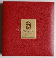 Kína 2008. "A Pekingi Olimpia kabala figurái -The Fuwa" aranyozott multicolor Cu emlékérem...