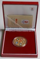 Kína 2008. "A Pekingi Olimpia kabala figurái -The Fuwa" aranyozott multicolor Cu emlékérem...