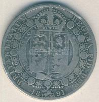 Nagy-Britannia 1891. 1/2C Ag "Viktória" T:3
Great Britain 1891. 1/2 Crown Ag "Victori...