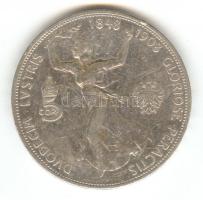 Ausztria 1908. 5K Ag Jubileum T:3 Austria 1908. 5 Corona Ag Jublilee C:F