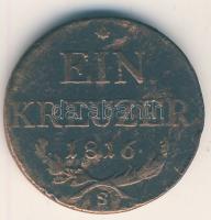 Ausztria/magyar verdejel 1816S 1Kr T:3