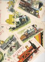 13db mozdonyos képeslap (rádióamatőr)