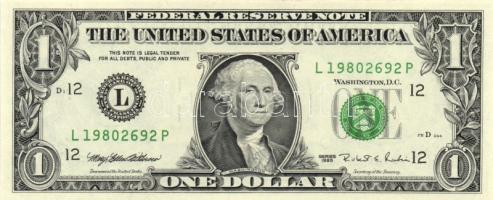 Amerikai Egyesült Államok 1995. 1$ "L" (2x) egymás utáni sorszámmal + 2006. 1$ "C&quo...