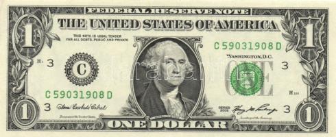 Amerikai Egyesült Államok 1995. 1$ "L" (2x) egymás utáni sorszámmal + 2006. 1$ "C&quo...