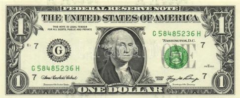 Amerikai Egyesült Államok 1995. 1$ "L" (2x) egymás utáni sorszámmal + 2006. 1$ "C&quo...