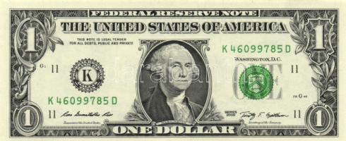 Amerikai Egyesült Államok 1995. 1$ "L" (2x) egymás utáni sorszámmal + 2006. 1$ "C&quo...