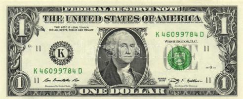 Amerikai Egyesült Államok 1995. 1$ "L" (2x) egymás utáni sorszámmal + 2006. 1$ "C&quo...