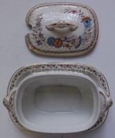cca 1860-1890 Jelzés nélküli kézzel festett porcelán szószos tál /
19th century hand-painted chinawa...
