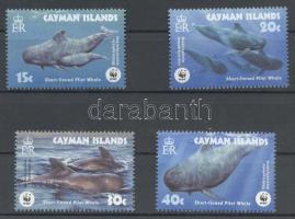 WWF Whales set + set on 4 FDC WWF Bálnák sor + sor 4 FDC-n WWF Kurzflossen-Grindwal Satz + Satz an 4...