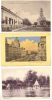 18 db régi városképes lap a Történelmi Magyarország területéről (Magyarország, Erdély, Horvátország)