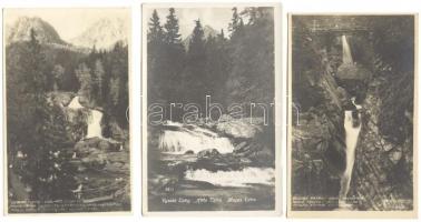 13 db régi, fekete-fehér képeslap a Tátráról, mind megíratlan és jó állapotban van