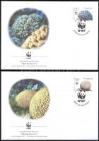 WWF Corals set 4 FDC WWF Korallok sor 4 FDC WWF Korallen Satz 4 FDC