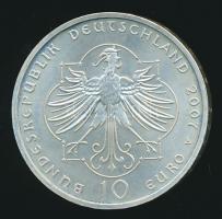 Németország 2007. 10&#8364; Ag "Árpád-házi Szent Erzsébet" T:BU Germany 2007. 10 Euro Ag "Elisabeth of Hungary (Thüringen)" C:BU