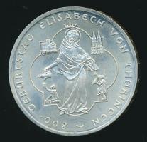 Németország 2007. 10€ Ag "Árpád-házi Szent Erzsébet" T:BU
Germany 2007. 10 Euro ...