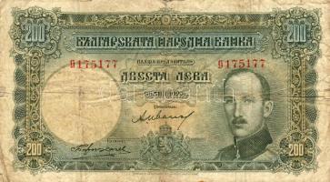 Bulgária 1929. 200L T:III-