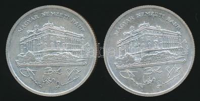 1992. 200Ft Ag "MNB" (2x) T:2