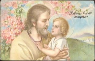 Easter, saints litho (EB)