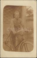 Soldier with bicycle