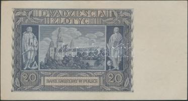 Lengyelország 1940. 20Zl T:I-
Poland 1940. 20 Zlote C:AU