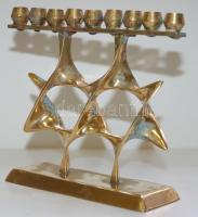 Réz hanukiah / Copper Hanukkah menorah 15x12cm