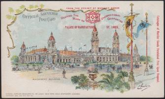 St Louis Expo Palace of Manufacture litho s: Graham