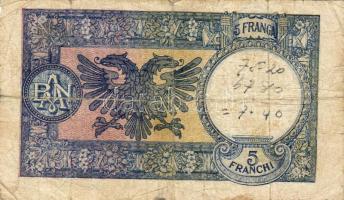 Albánia/ olasz megszállás 1939. 5Fr T:III/IV