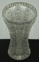Dekoratív kristály váza /
Crystal vase 18cm