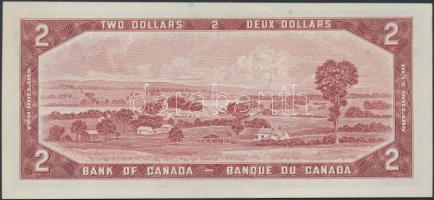 Kanada (1954) 1961-72. 2$ aláírás: Beattie-Rasminsky T:I-
Canada (1954) 1961-72. 2 Dollars sign.: Be...