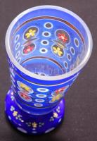 Muránói festett üveg kupa 17,5cm