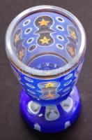 Muránói festett üveg kupa 16cm