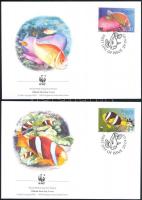 WWF Fish set 4 FDC WWF Halak sor 4 FDC WWF Anemonenfische Satz 4 FDC