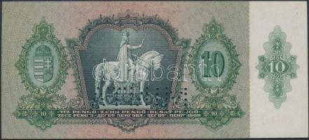 1936. 10P sorszámozott hamis "MINTA" perforációval T:II+