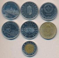 2002-2007. 20Ft "Deák" + 50Ft (5x) mind különféle motívummal + 100Ft "Kossuth" T...