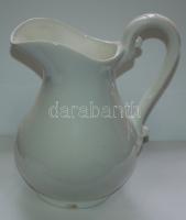 Nagyméretű mázas kerámia mosdókancsó wilhelmsburgi jelzéssel / Bathroom jug from Austria 30cm