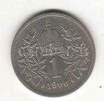 Ausztria 1906. 1K ezüst T:3/4 RRR!!!