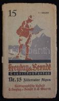 Zillertaler Alpen. Freytag u. Berndt Touristenkarten Nr. 15. Kartographische Anstalt G. Freytag un Berndt A.G., Wien / Map of Zillertal Alps