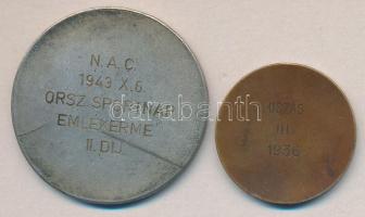 1936. "Magyar Általános Hitelbank Tisztviselőinek Sportegylete" úszásért járó Br díjérem (...