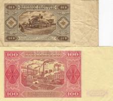 Lengyelország 1948. 10Zl, 100zl T:II