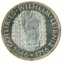 NSZK 1966D 5M Ag "Leibniz" T:PP
GFR 1966D 5 Mark Ag "Leibniz" C:PP