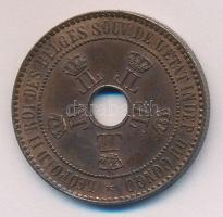 Kongó Szabad Állam / II.Lipót belga király szuverenitása alatt 1888. 5c T:2
Congo Free State / King ...