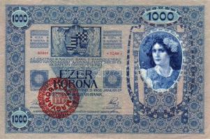 1902. 1000K piros "Magyarország" fny. T:I