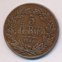 Svédország 1866. 5ö Br T:2- Sweden 1866. 5 Ore Br C:VF