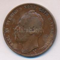 Svédország 1866. 5ö Br T:2-
Sweden 1866. 5 Ore Br C:VF