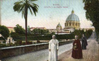 Rome, Roma; S.S. Pio X. / Pope Pius X in the Vatican garden (EB)