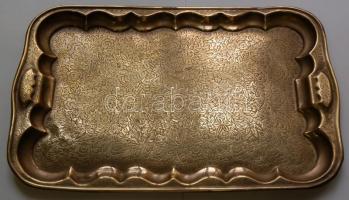 Réz tál növényi díszítéssel /
Copper plate 43x29cm
