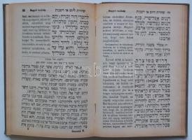 Mákzór Imádságos könyv az év minden ünnepnapjára. 5. kötet. Szukoth ünnepre, Schlesinger József kiad...