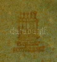 Jelzett Zsolnay eozin mázas porcelán tál kígyóval és rákkal / 
Zsolnay Chinaware jug with eozen cove...